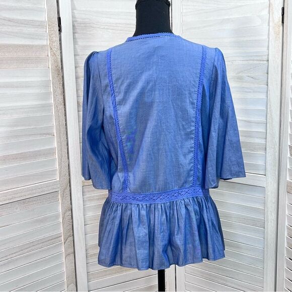 3/$25 Matilda Jane Hour by Hour Chambray Kimono Jacket XS - Picture 6 of 12